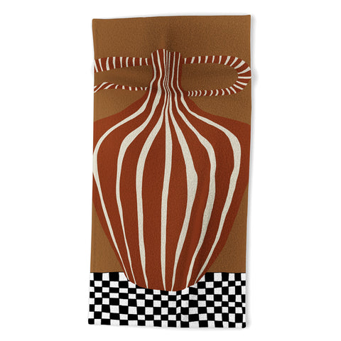 Miho Minimal Pottery 2 Beach Towel