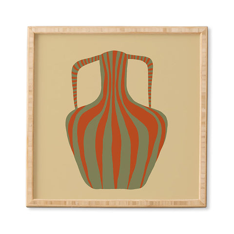 Miho Minimal Pottery 3 Framed Wall Art