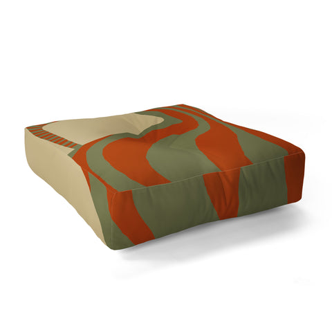 Miho Minimal Pottery 3 Floor Pillow Square