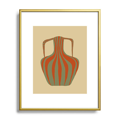 Miho Minimal Pottery 3 Metal Framed Art Print