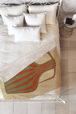 Miho Minimal Pottery 3 Fleece Throw Blanket