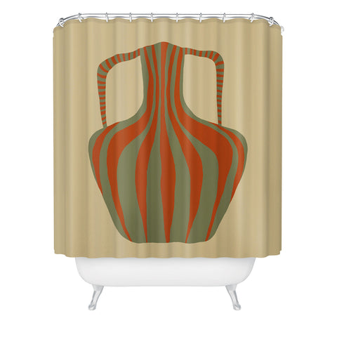 Miho Minimal Pottery 3 Shower Curtain