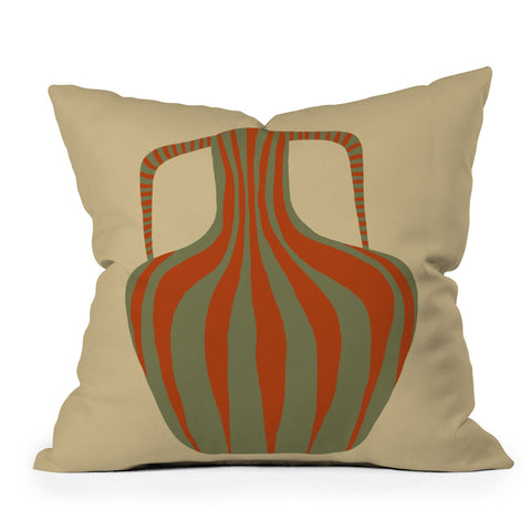 Miho Minimal Pottery 3 Throw Pillow