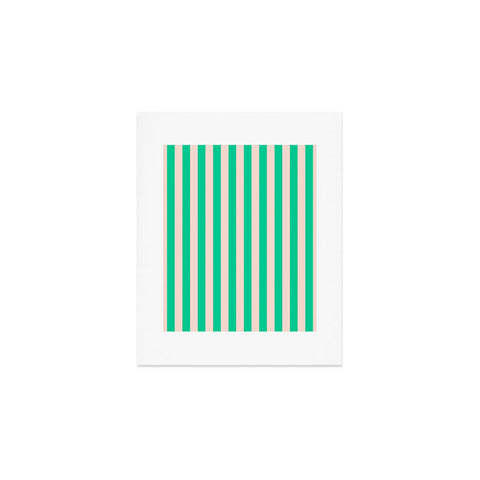 Miho minted stripe Art Print