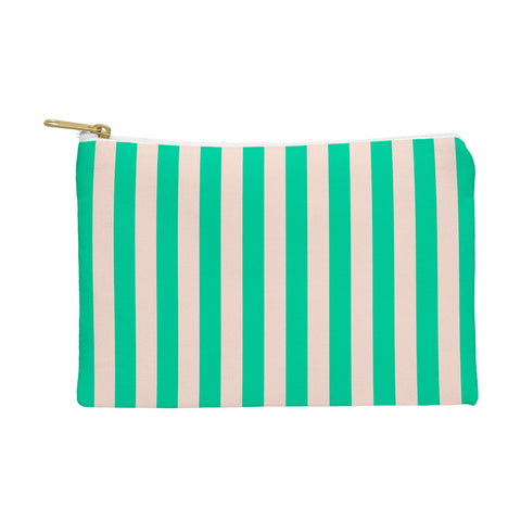 Miho minted stripe Pouch