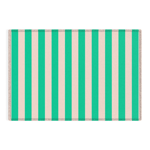 Miho minted stripe Outdoor Rug