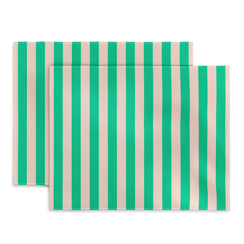 Miho minted stripe Placemat