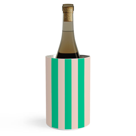 Miho minted stripe Wine Chiller