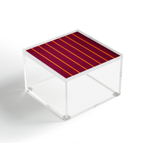 Miho orange stripe Acrylic Box