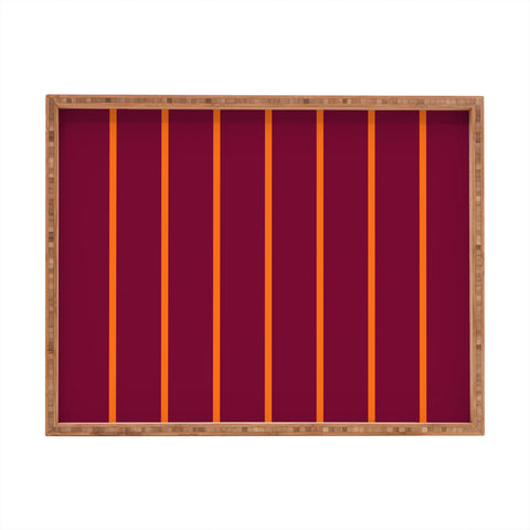 Miho orange stripe Rectangular Tray