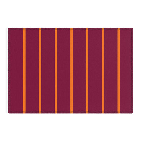 Miho orange stripe Outdoor Rug