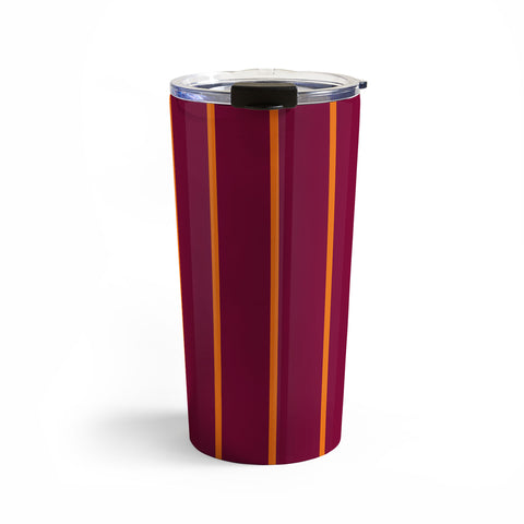 Miho orange stripe Travel Mug