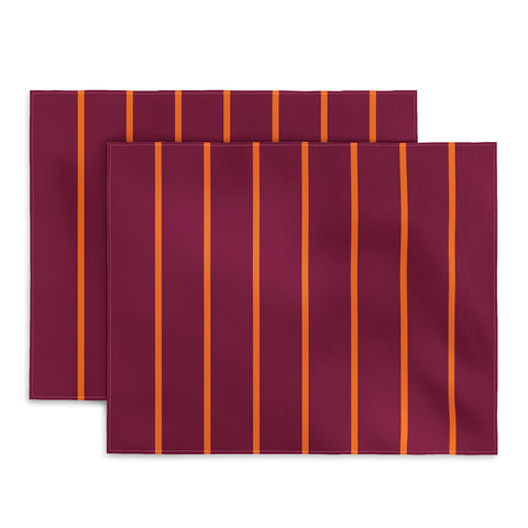 Miho orange stripe Placemat