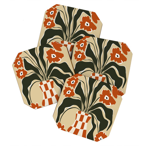 Miho Terracotta Spring Coaster Set