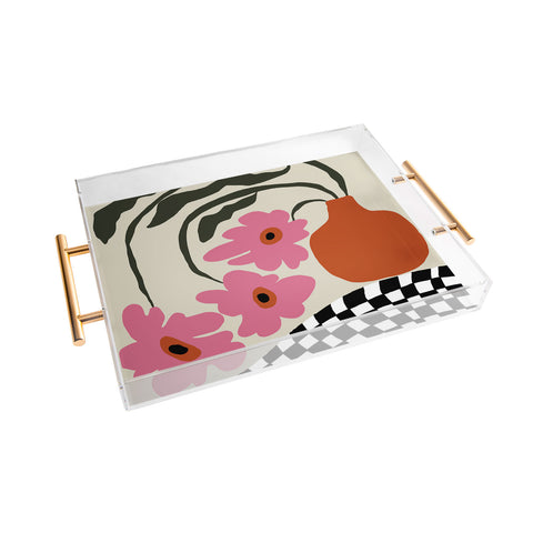 Miho Vintage blossom Acrylic Tray