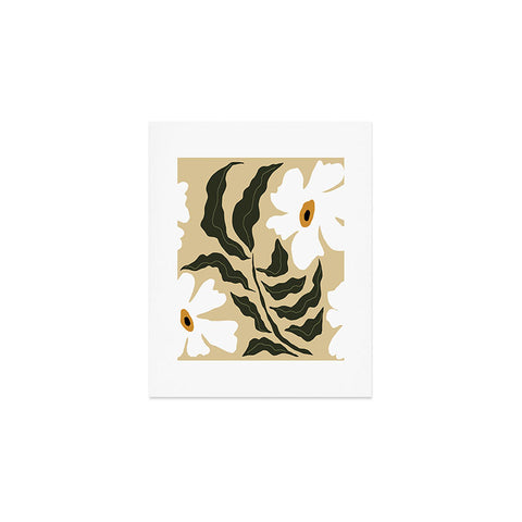 Miho White daisy I Art Print