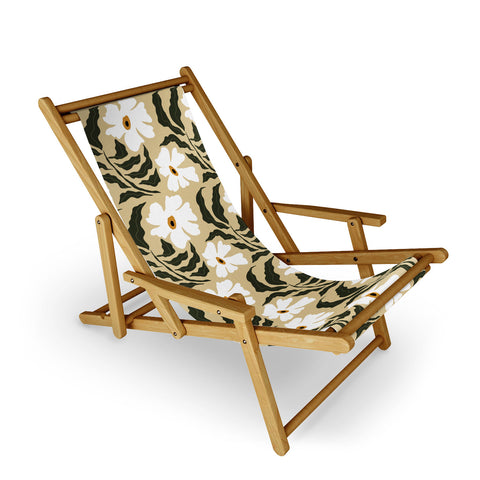 Miho White daisy I Sling Chair
