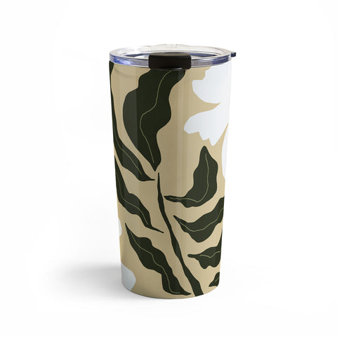 Miho White daisy I Travel Mug