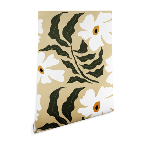 Miho White daisy I Wallpaper