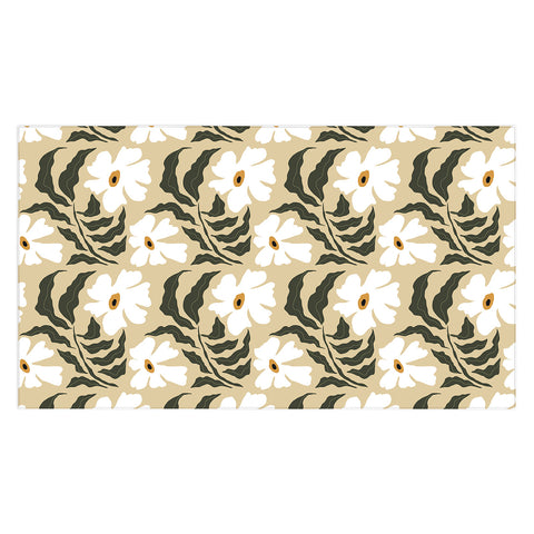 Miho White daisy I Tablecloth