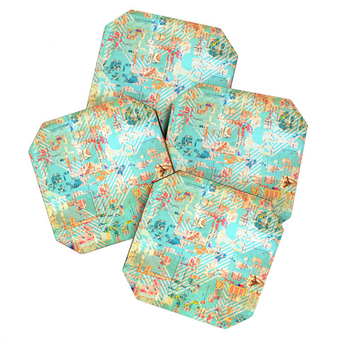 MIK Blue 42 Coaster Set