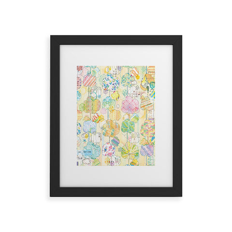 MIK wallflora Framed Art Print