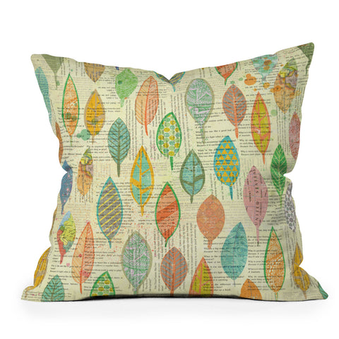 MIK Well Read Outdoor Throw Pillow