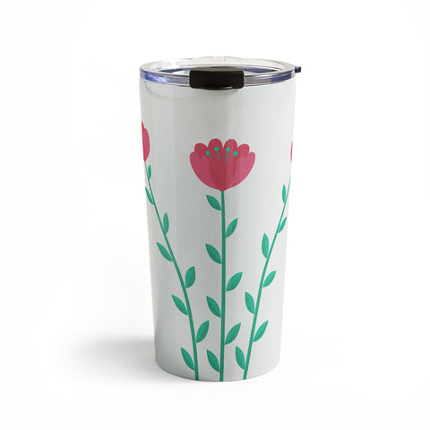 Mile High Studio Simply Folk Red Poppies Travel Mug
