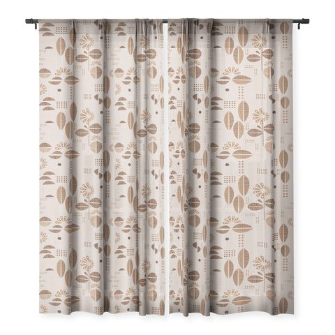 Mirimo Africa Flora Beige Sheer Non Repeat