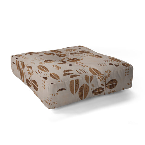 Mirimo Africa Flora Beige Floor Pillow Square