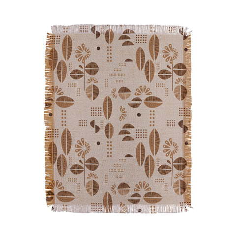 Mirimo Africa Flora Beige Throw Blanket