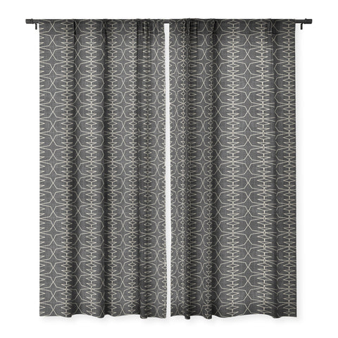 Mirimo Afromood Black Sheer Window Curtain