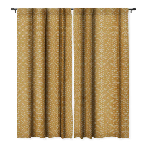 Mirimo Afromood Mustard Blackout Window Curtain