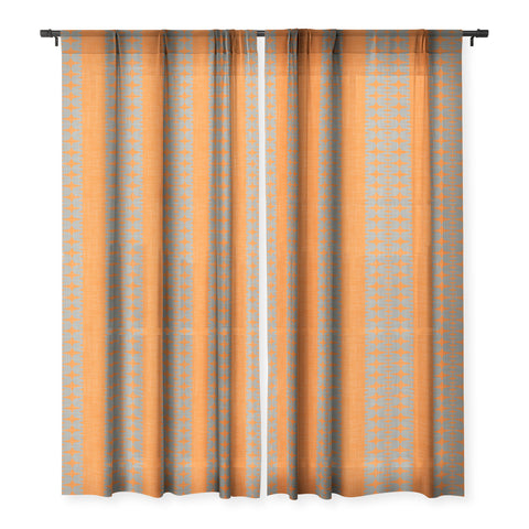 Mirimo Afromood Orange Sheer Window Curtain