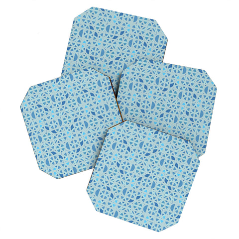 Mirimo Arabesque en Bleu Coaster Set