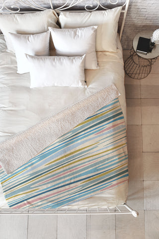 Mirimo Aristo Stripes Fleece Throw Blanket