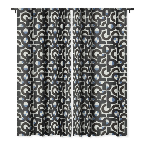 Mirimo Aroona Black Blackout Window Curtain
