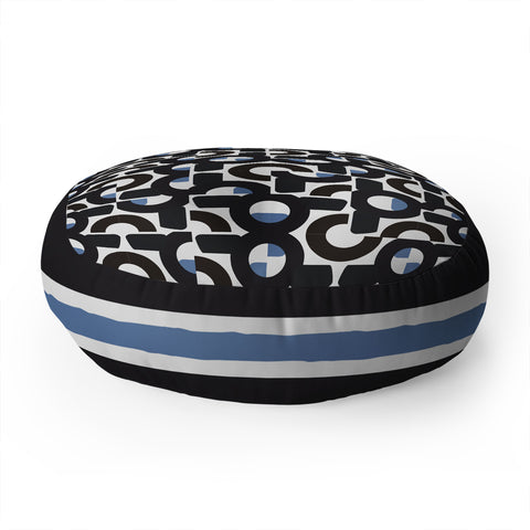 Mirimo Aroona Black Floor Pillow Round