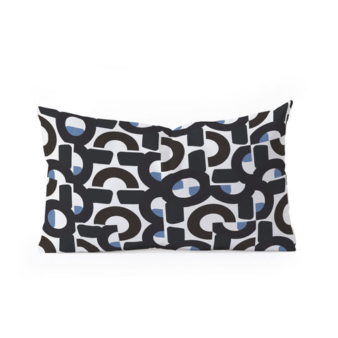 Mirimo Aroona Black Oblong Throw Pillow