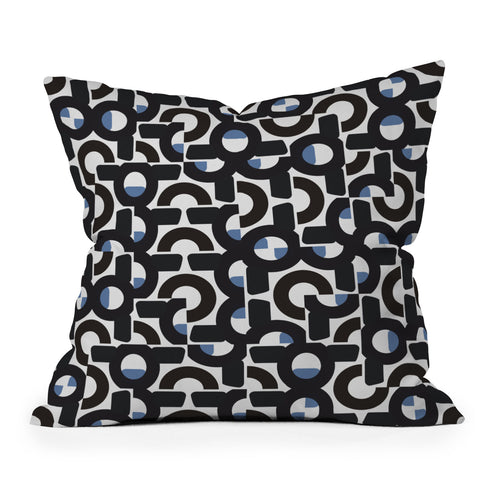 Mirimo Aroona Black Outdoor Throw Pillow