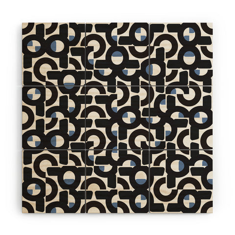 Mirimo Aroona Black Wood Wall Mural