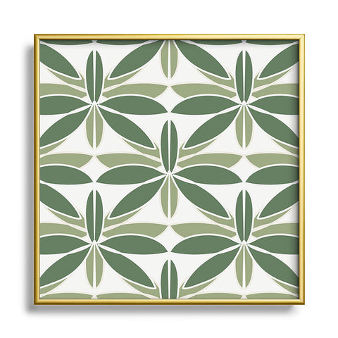 Mirimo Bali Sage Square Metal Framed Art Print
