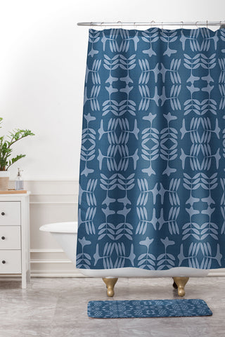Mirimo Bamako Denim Shower Curtain And Mat