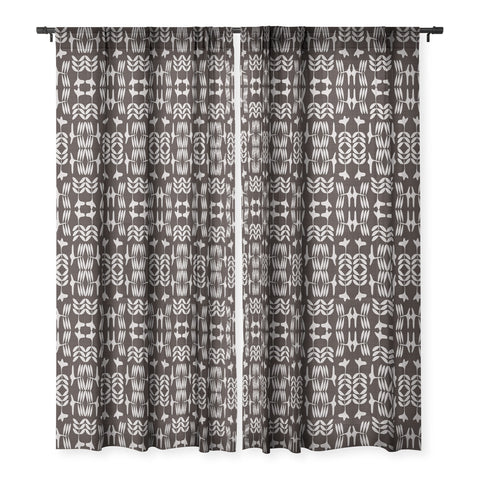 Mirimo Bamako Noir Sheer Window Curtain