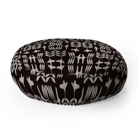 Mirimo Bamako Noir Floor Pillow Round