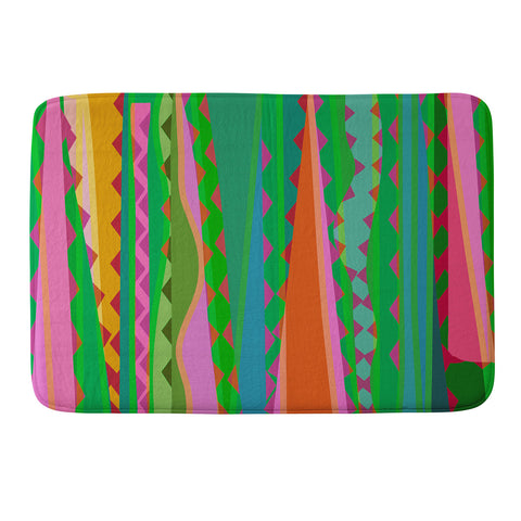 Mirimo Bazaar Brazil Green Memory Foam Bath Mat