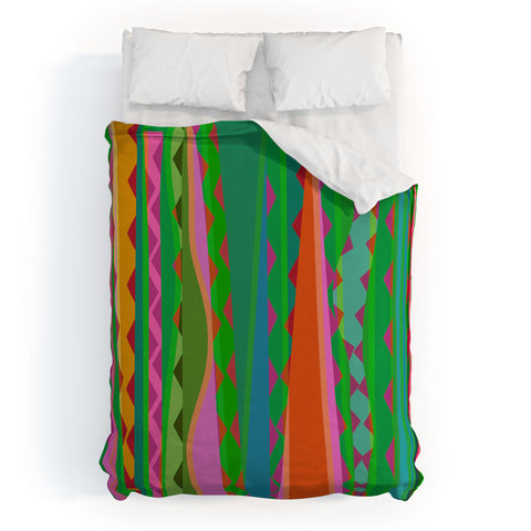 Mirimo Bazaar Brazil Green Duvet Cover