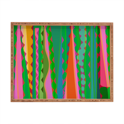 Mirimo Bazaar Brazil Green Rectangular Tray