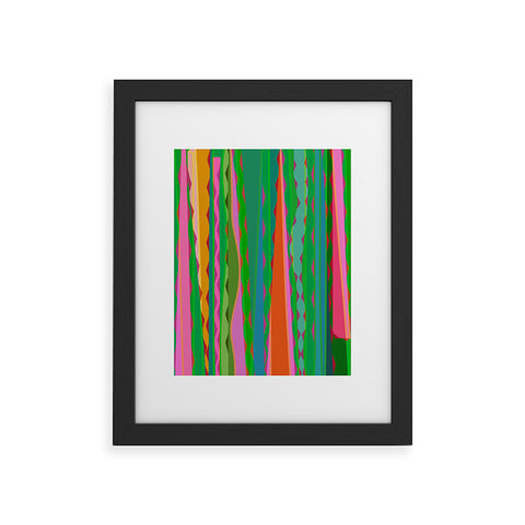 Mirimo Bazaar Brazil Green Framed Art Print