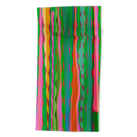 Mirimo Bazaar Brazil Green Beach Towel